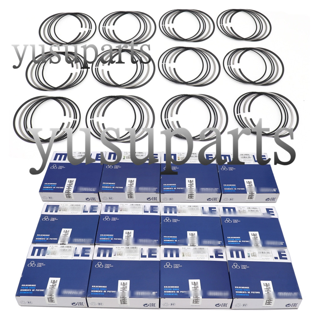 12x Piston Rings Φ82.6mm Set A2750301617 For Mercedes-Benz W221 M275 6.0L V12
