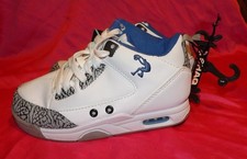 NEW Shaq High Top White Athletic Shoes Sneakers Size 1 Youth Shaquille O"Neal