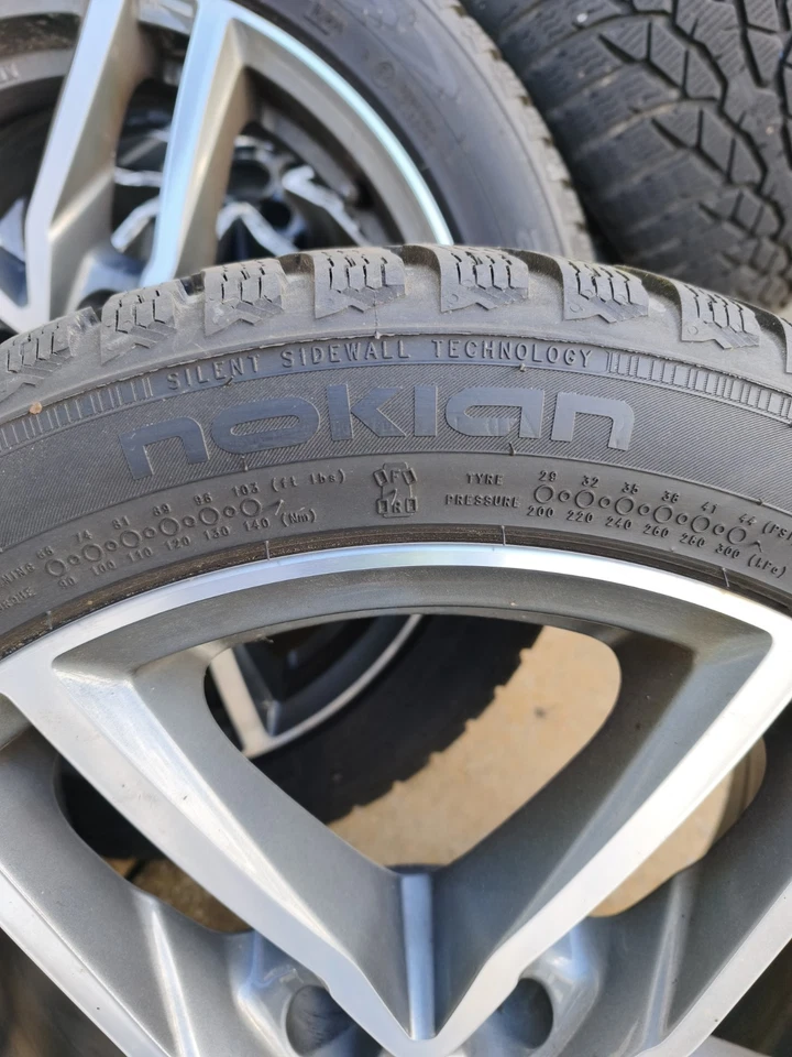 Winterkompletträder Radsatz x 4 17 Zoll Audi Seat Skoda VW Volkswagen - Bild 2 von 4