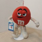 2001 Nanco Mars Hanging Red M&M W/Tags Novelty Promotional 8" Stuffed Plush — photo 1
