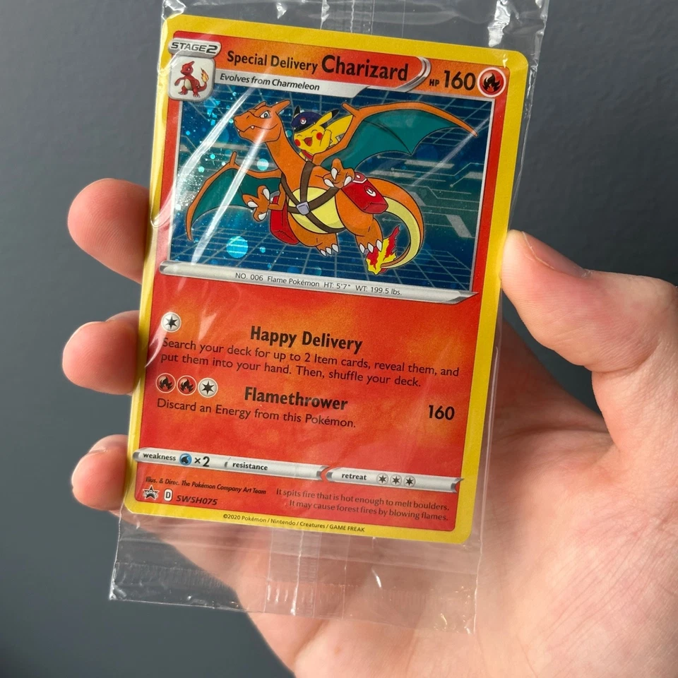 Special Delivery Charizard Sealed SWSH075 Sword & Shield Black Star Promo Card - Image 4 of 4