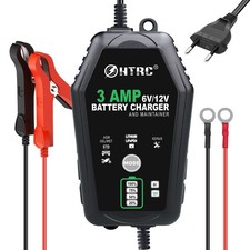 HTRC Batterieladeger&auml;t 6V 12V 3A, f&uuml;r Auto Motorrad LiFePO4 AGM mit Reparaturmod