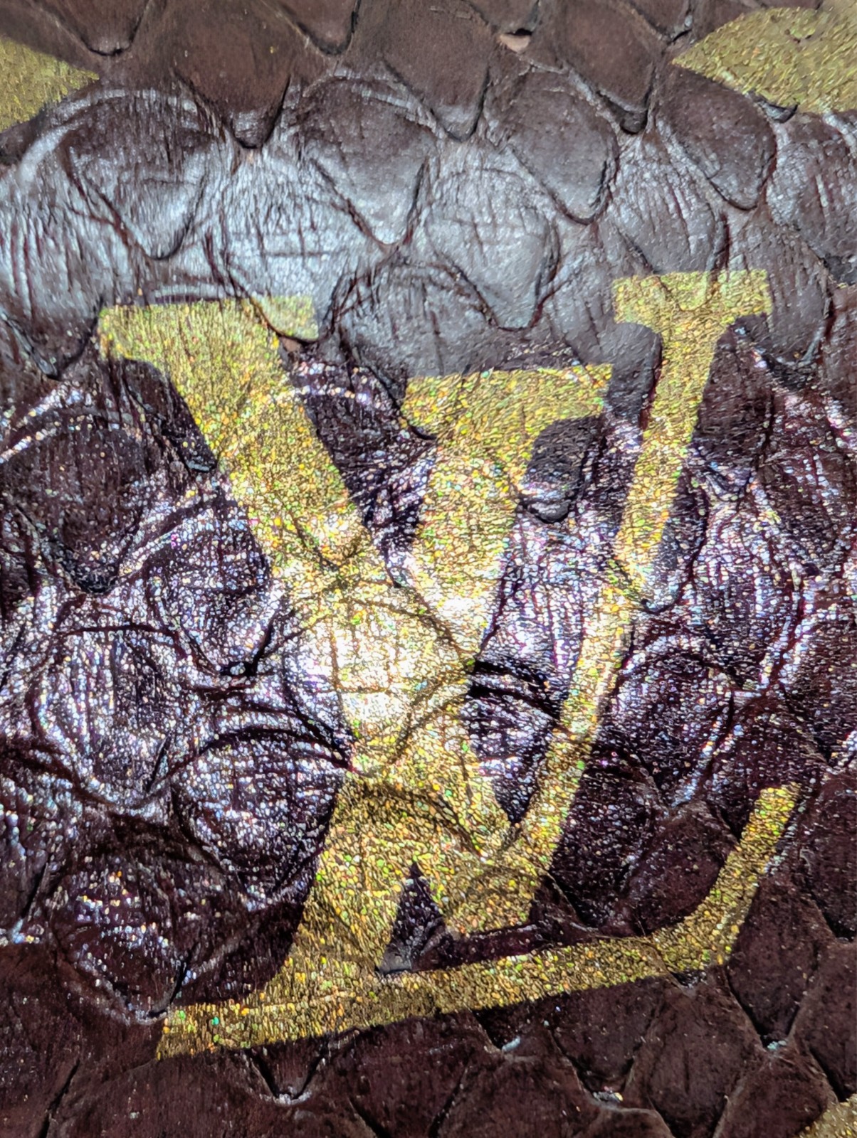 Louis Vuitton Brown Glazed Python Monogram Twist … - image 18