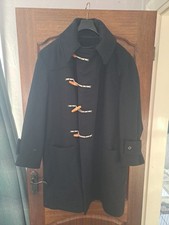 Vintage 50s/60s GPO Duffle Coat Melton Wool Navy Vintage Size Xl Made In UK 