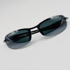 Maui Jim Makaha Sunglasses Mens Black Wrap Polarized Gray 64mm G-805-02