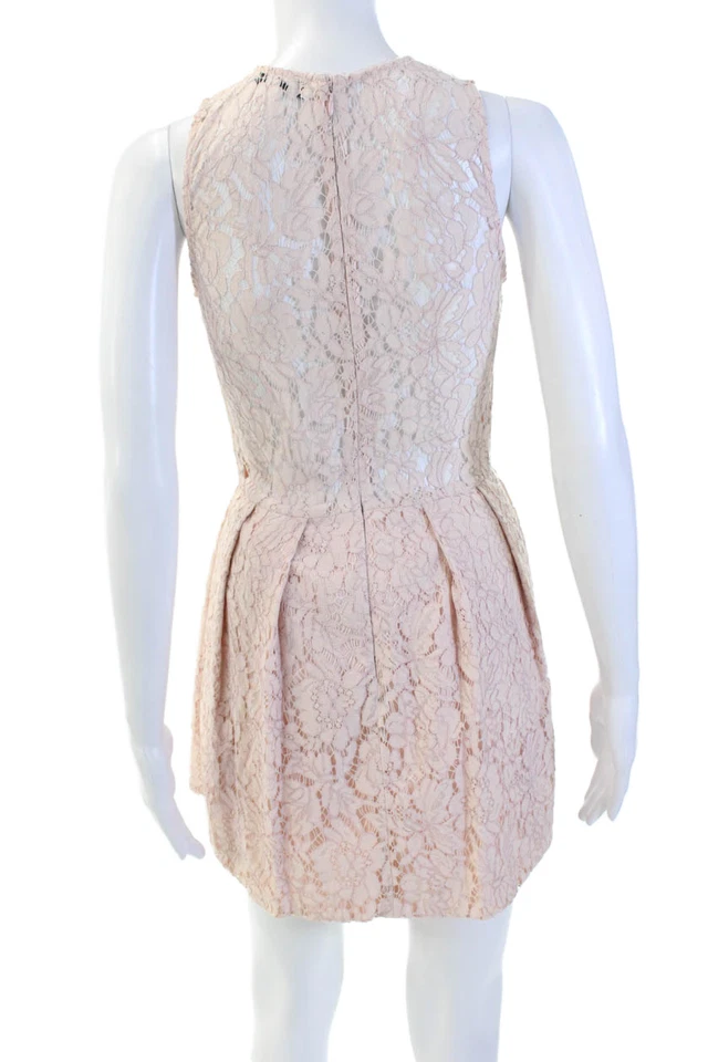 Romper Karina Grimaldi Feminino Mescla de Algodão Estampa Floral Sem Mangas Rosa Tamanho XS - Imagem 3 de 4