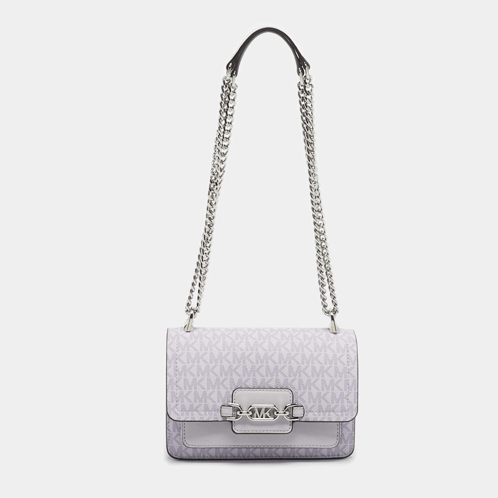 Borse a tracolla Michael Kors heather XS in tela e ecopelle rivestite viola