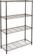 4-Shelf Storage Unit with Height Adjustable Shelves and Levelling Feet, 640 Kg M