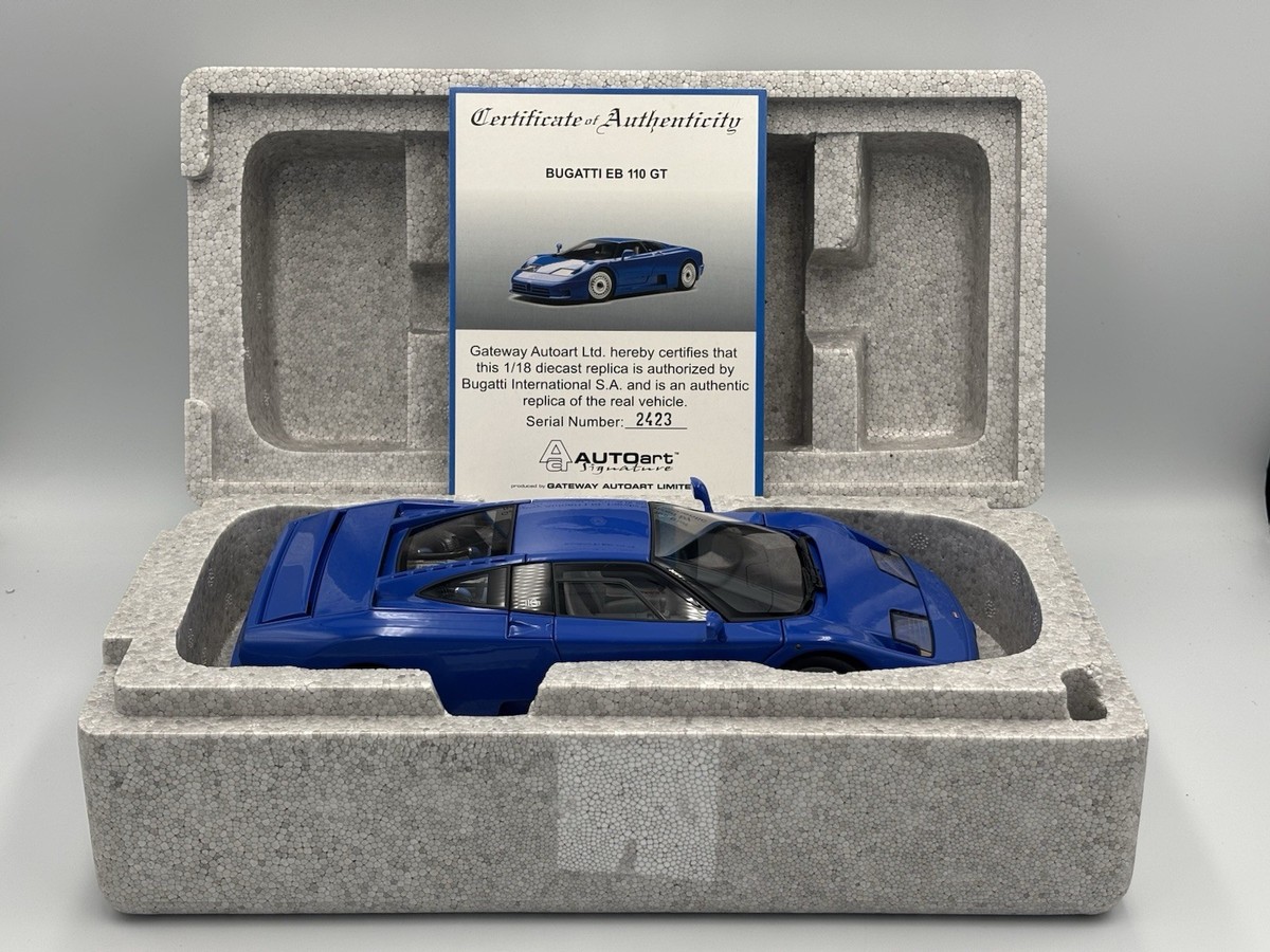 1/18 AUTOart Signature Bugatti EB110 GT (Blue) | eBay