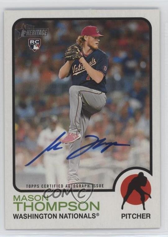 2022 Topps Heritage Real One Auto Mason Thompson #ROA-MTH Auto 4z8