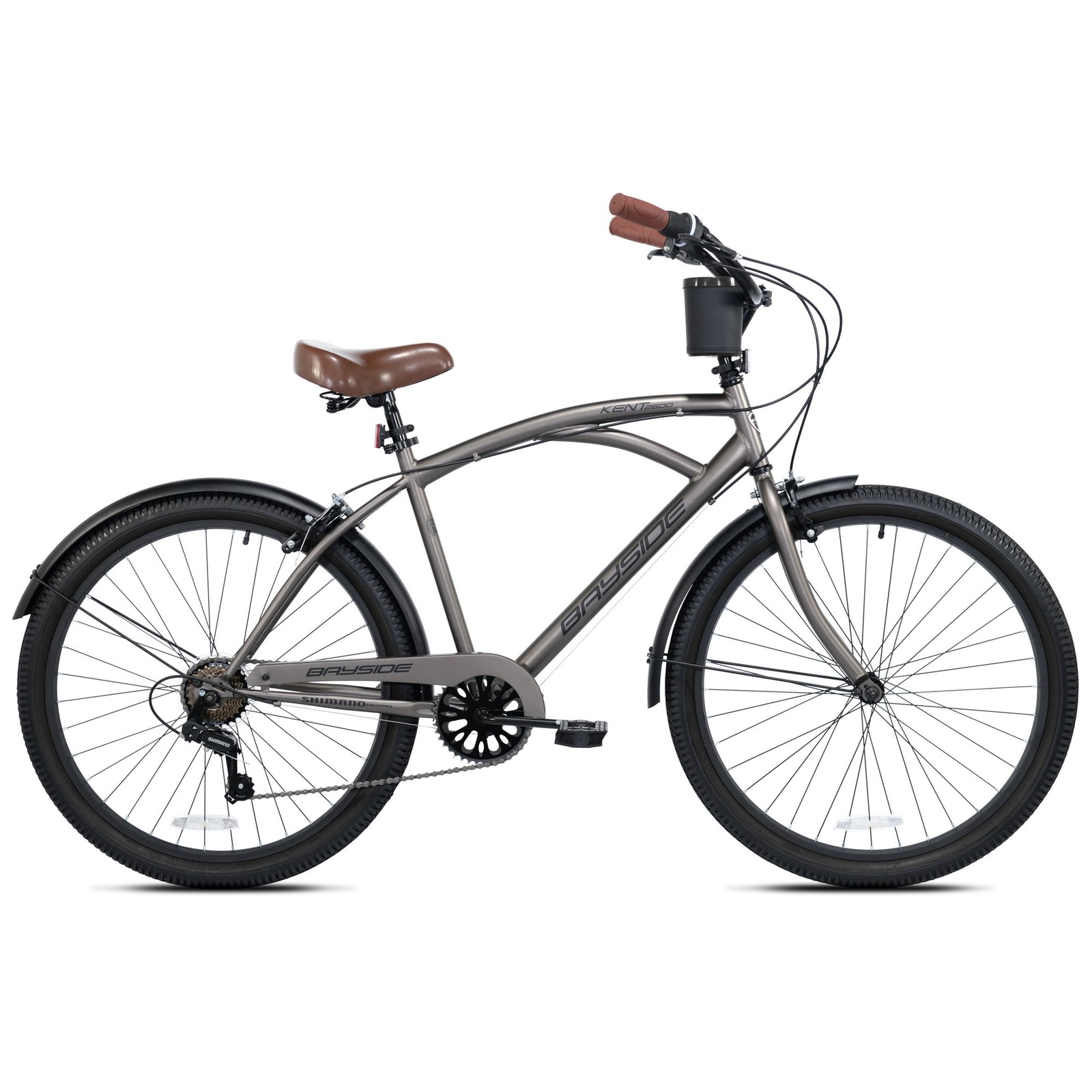 26" Kent Bayside Cruiser Bicycle, Fits Rider 5'2"-5/10", Gra