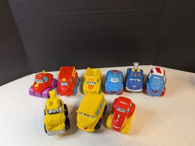 Chuck & Friends Tonka Wheel Pals Soft Toy Trucks Cars Hasbro Lot of 9