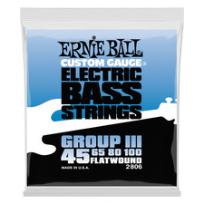 Ernie Ball 2806 Flatwound Group III Electric Bass Guitar Strings gauges 45-100