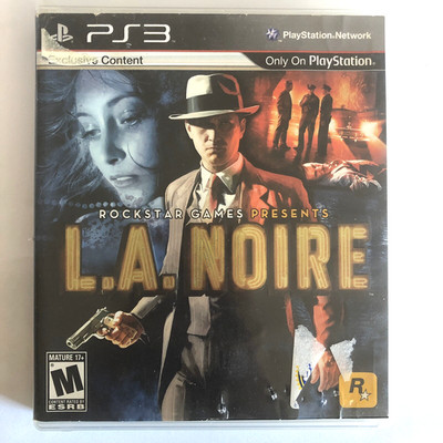 L.A. NOIRE PS3 Game Complete Case w/Manual Sony Playstation 3 M Classic
