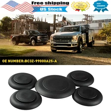 2011-2023 For Ford Super Duty 5th Wheel Hitch Puck Cover Plug Trim Ring Kit 5PCS