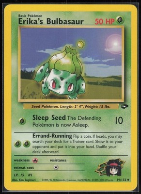 Pokemon - Erika's Bulbasaur Gym Challenge 039/132 - Uncommon - NM - englisch