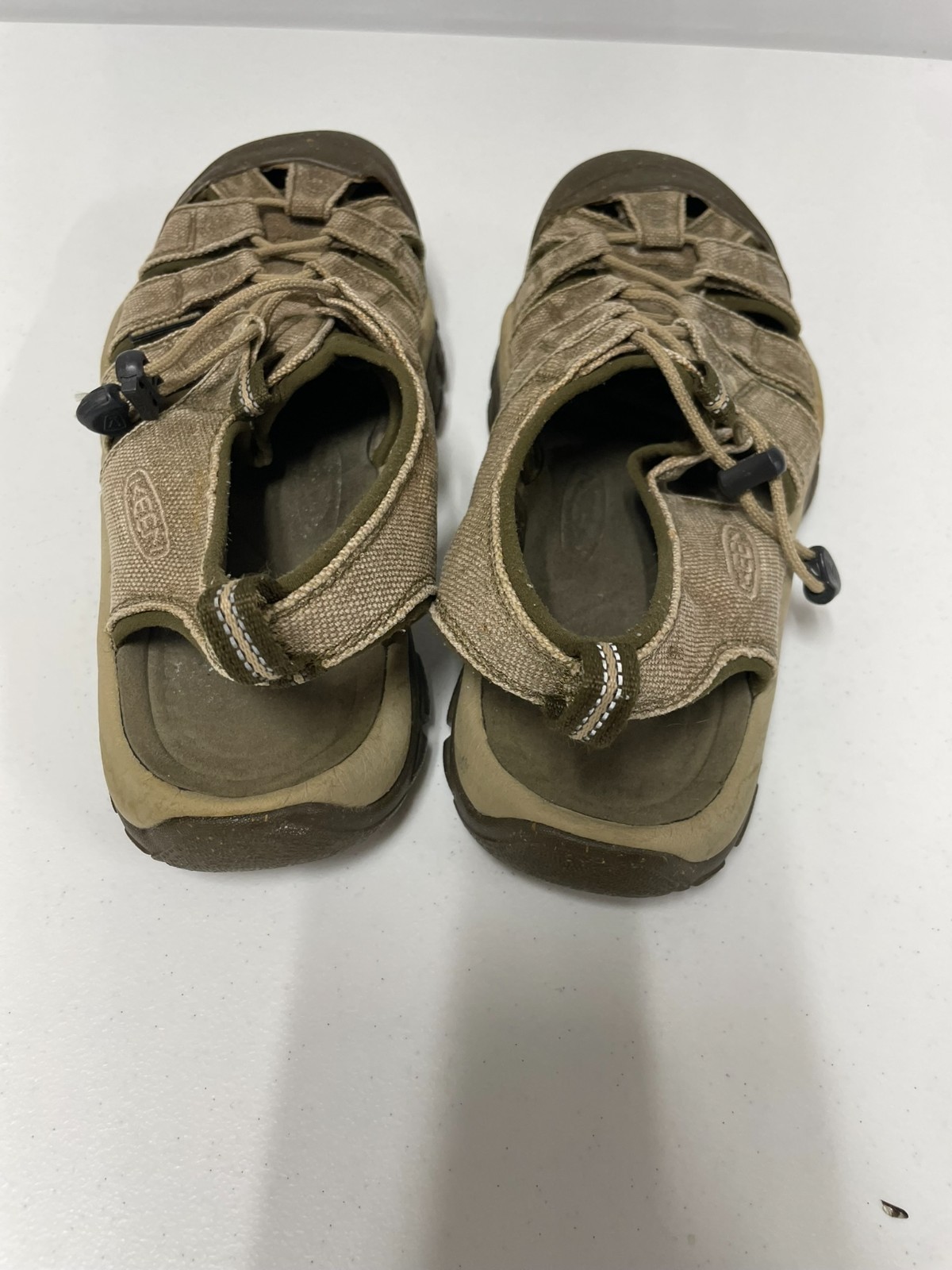 Sandali uomo Keen Newport taglia 11 marrone marrone chiaro punta chiusa impermeabili trail escursionismo