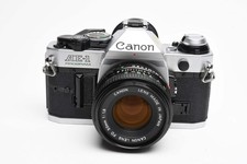 Canon AE-1 Program 35mm SLR Camera w/50mm f1.8, New Seals, Manual, Great