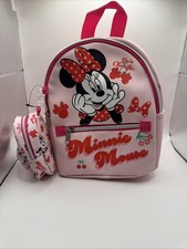 Disney Minnie Mouse Vegan Leather Pink Mini B...