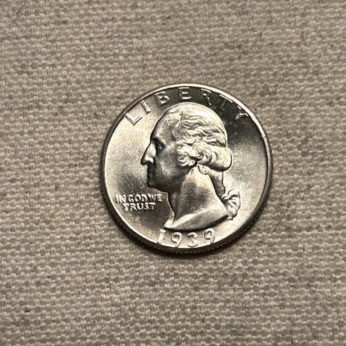 1939 SILVER WASHINGTON QUARTER BU Condition AP