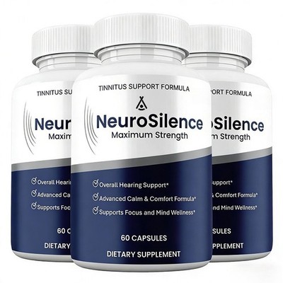 Neuro Silence Capsules, Max Strength, NeuroSilence Supplement (3 Pack)