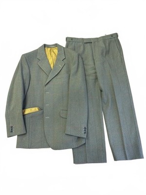 Bladen Supasax Buckingham 40R Herren Wollanzug mit gelbem Futter