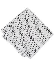 Alfani E2852 Men's Angle Geo-Print Pocket Square White