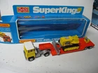 Matchbox Lesney Superkings K-23 Lowloader- YELLOW CAB & Bulldozer- YELLOW, box