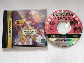Princess Crown Sega Saturn SS Japan ver w/Case & Manual NTSC-J Tested Clean Disc