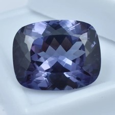 GIE Certified Natural Alexandrite Cushion Cut 11.75 Ct Loose Gemstone