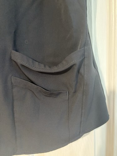 Scrub Top Women’s Skechers XL Pewter Gray - Picture 2 of 4