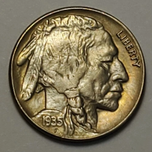 #4 nicer low mintage Business Uncirculated++ to MS?? 1935 P Buffalo Head Nickel