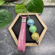 4.5 Silicone Don t Be Afraid Scripture Keychain Purse Backpack Free Ship B907