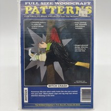 Full Size Woodcraft Pattern Winfield Witch Crash Halloween Crafts HYD24