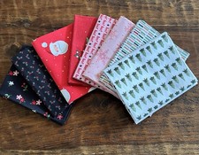 8 Fat Quarters Bundle Riley Blake "Holly Holiday Christmas Quilt Cotton