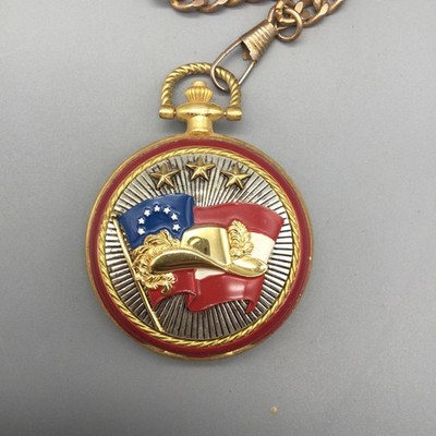 Vintage Franklin Mint Pocket Watch Mens John S Mosby Civil War