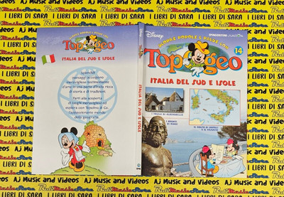 *Book libro TOPOGEO 14 Italia del sud e isole De AGOSTINI JUNIOR DISNEY (SN)*