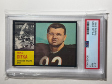 PSA 7 1962 Topps Mike Ditka Rookie Card Chicago Bears HOFer SP #17 RC