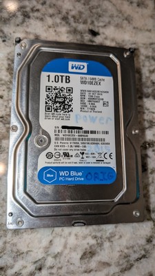 WD 1TB HDD, WD10EZEX, WD Blue PC Hard Drive, Used, Working (DOM: 01OCT2015)