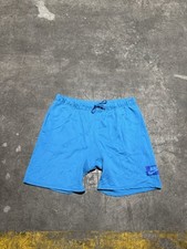 Vintage 80s Nike Spell Out Gym Short Shorts Men Large Drawstring