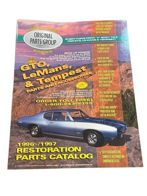 Vtg 1996 1997 GTO LeMans Tempest Restoration Parts Catalog Original