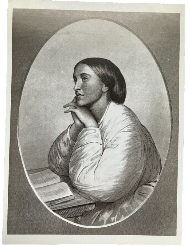 Postcard: Christina Rossetti (English, 1830-1894), one of England's finest poets