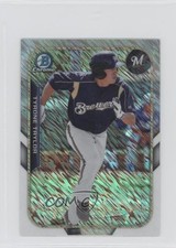 2015 Bowman The Farm's Finest Chrome Mini Shimmer Refractor Tyrone Taylor 0f8