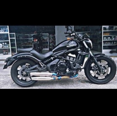 2 Into 2 Stainlees Exhaust Fits Kawasaki Vulcan 650 S | 2015 2025 | Bold & Loud