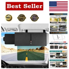 Visor Extension for Car Visor, Polarized Sun Visor Extender with Zipper, One Pul