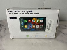 7" Portable Car Radio Stereo Touch Screen Apple Android CarPlay GPS - Open Box