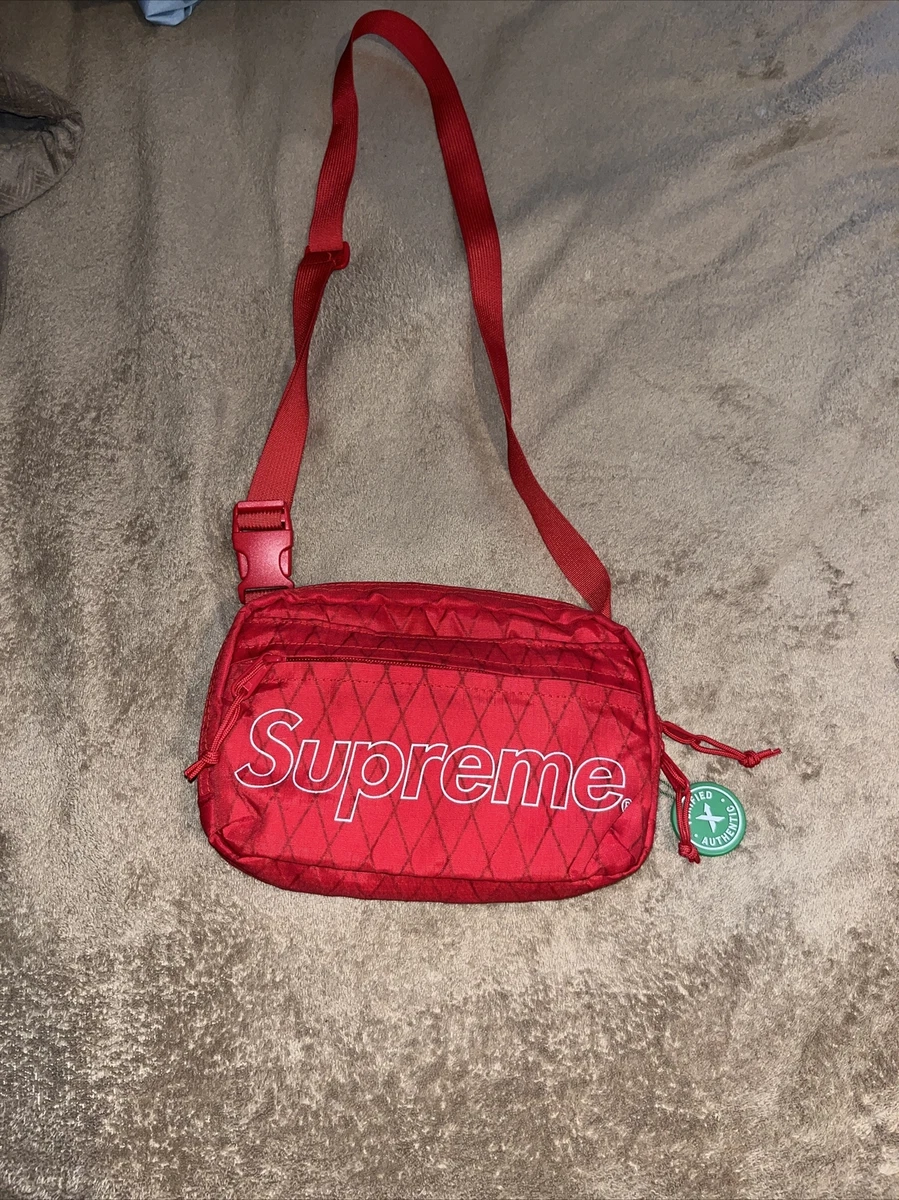 Supreme New York Red Shoulder Bag FW 18 Week 1 NWT Authentic