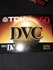 TDK Mini DVC 60 Minute New  Sealed Lot of 2 Camcorder Tapes