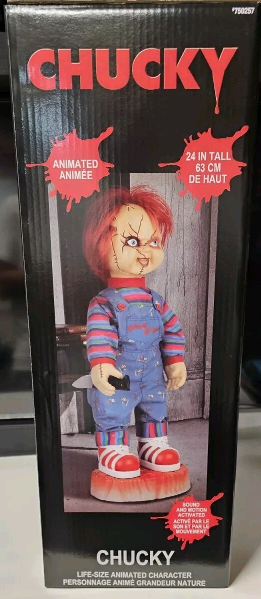 Chucky Animatronic Sound & Motion Activated 2ft Life Size Doll ...