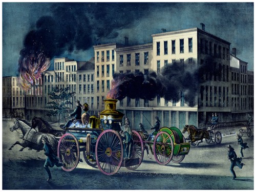 18x24"Poster Decor.Room Interior art print.Early fire fighters.Firefighters.6020